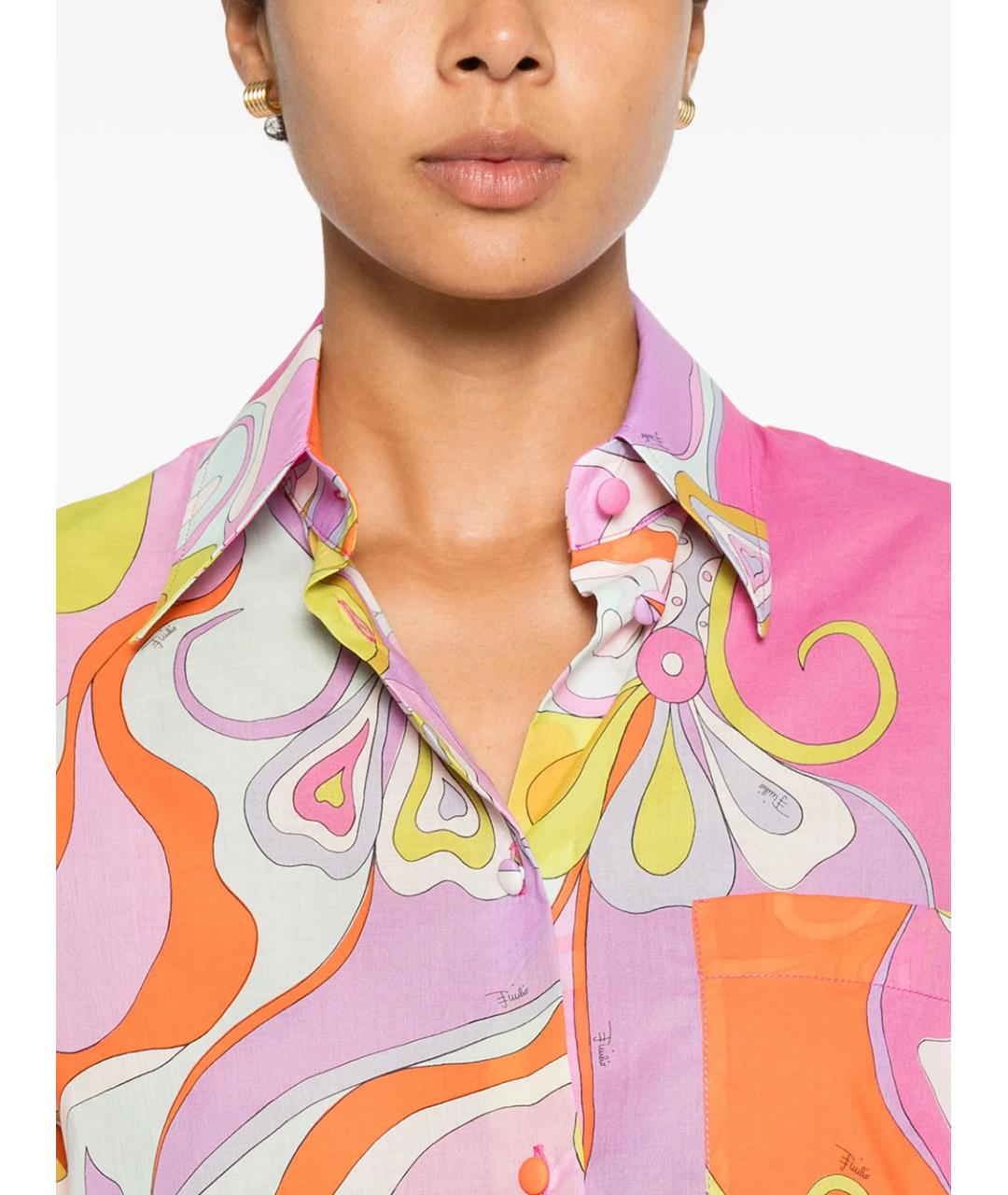 PUCCI Мульти хлопковая рубашка, фото 3
