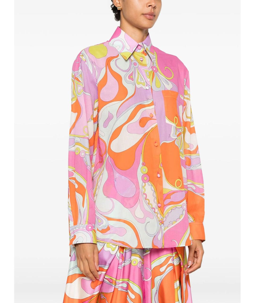 PUCCI Мульти хлопковая рубашка, фото 4