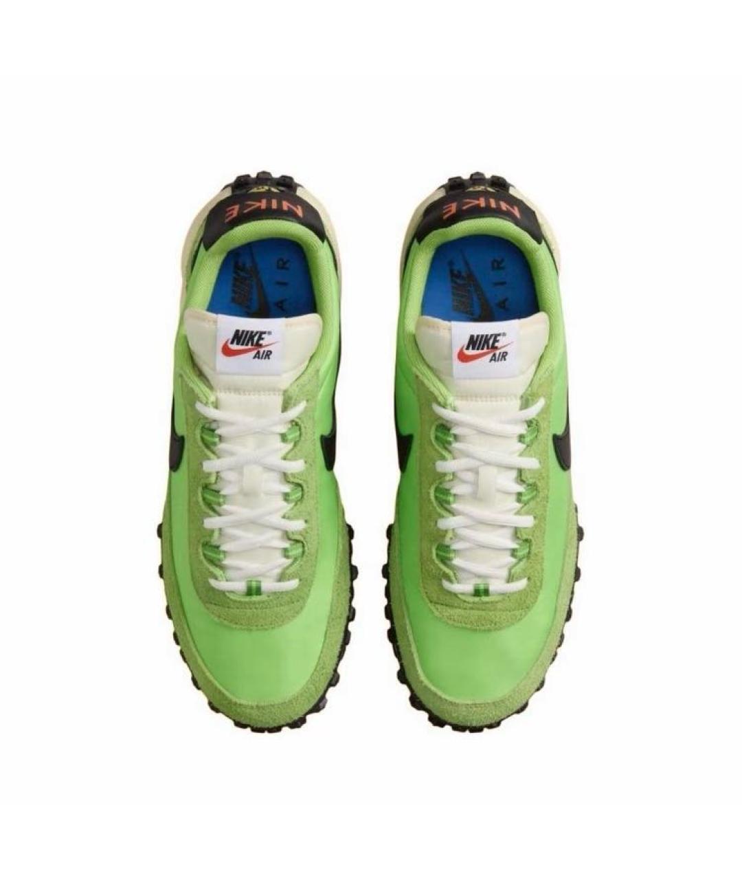 NIKE Зеленые текстильные низкие кроссовки / кеды, фото 3