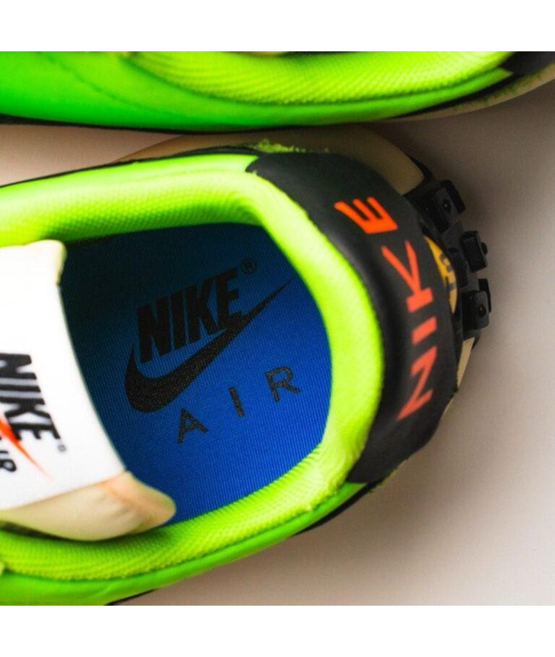 NIKE Зеленые текстильные низкие кроссовки / кеды, фото 7