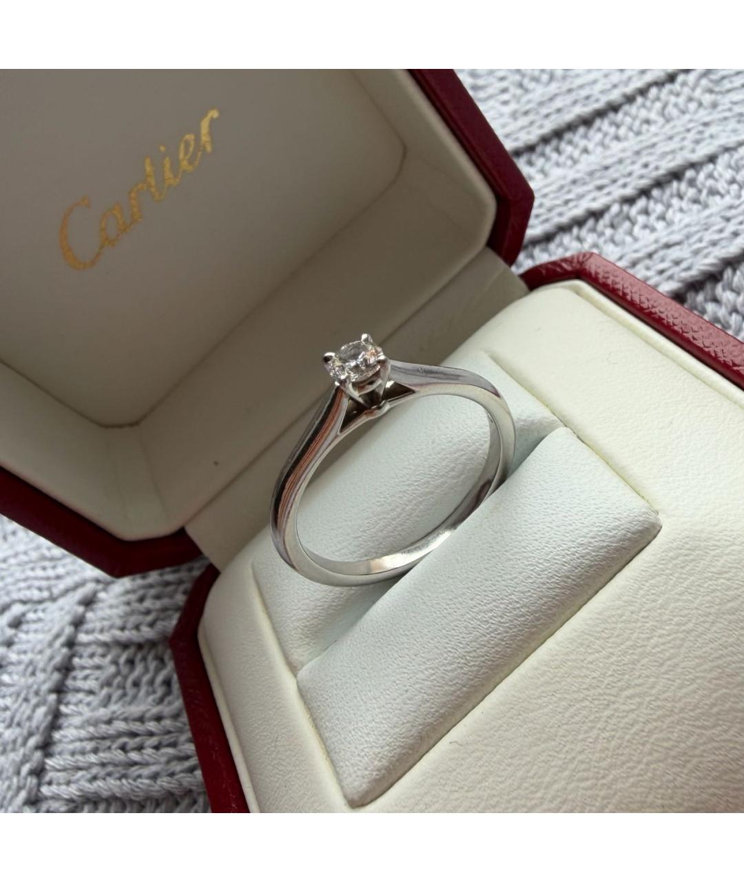 CARTIER Серебряное платиновое кольцо, фото 3