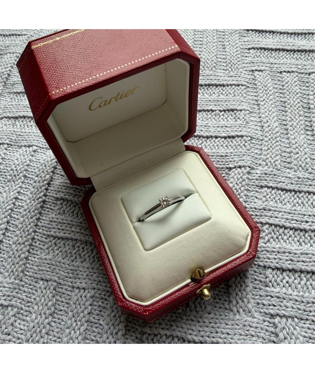 CARTIER Серебряное платиновое кольцо, фото 7