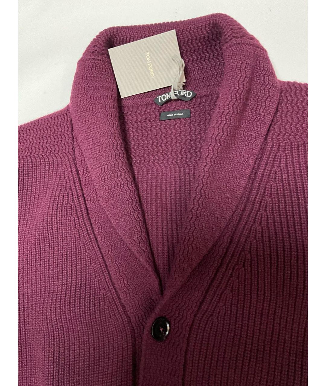 TOM FORD Фиолетовый кашемировый кардиган, фото 4