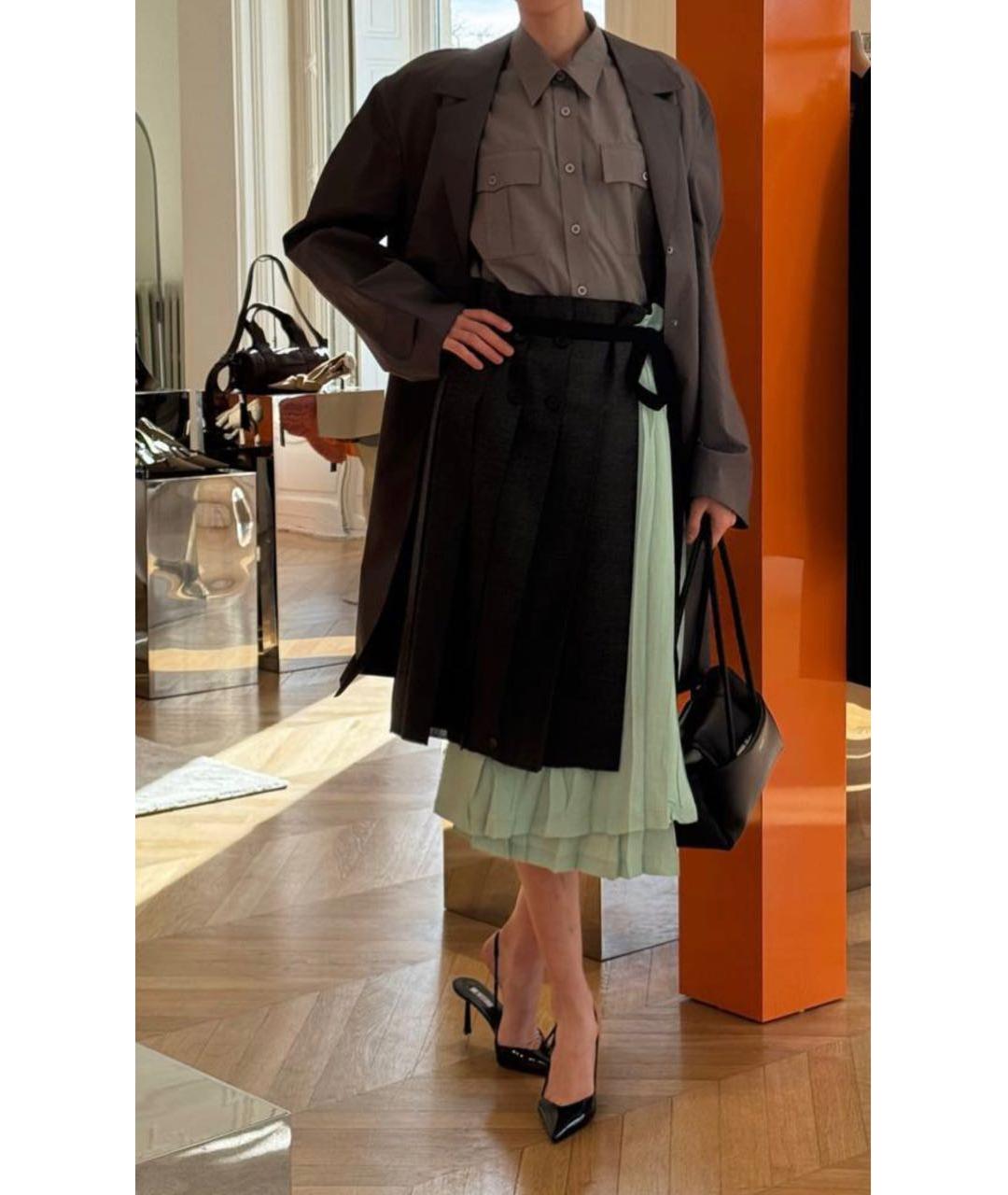 PRADA Мульти шерстяная юбка миди, фото 7