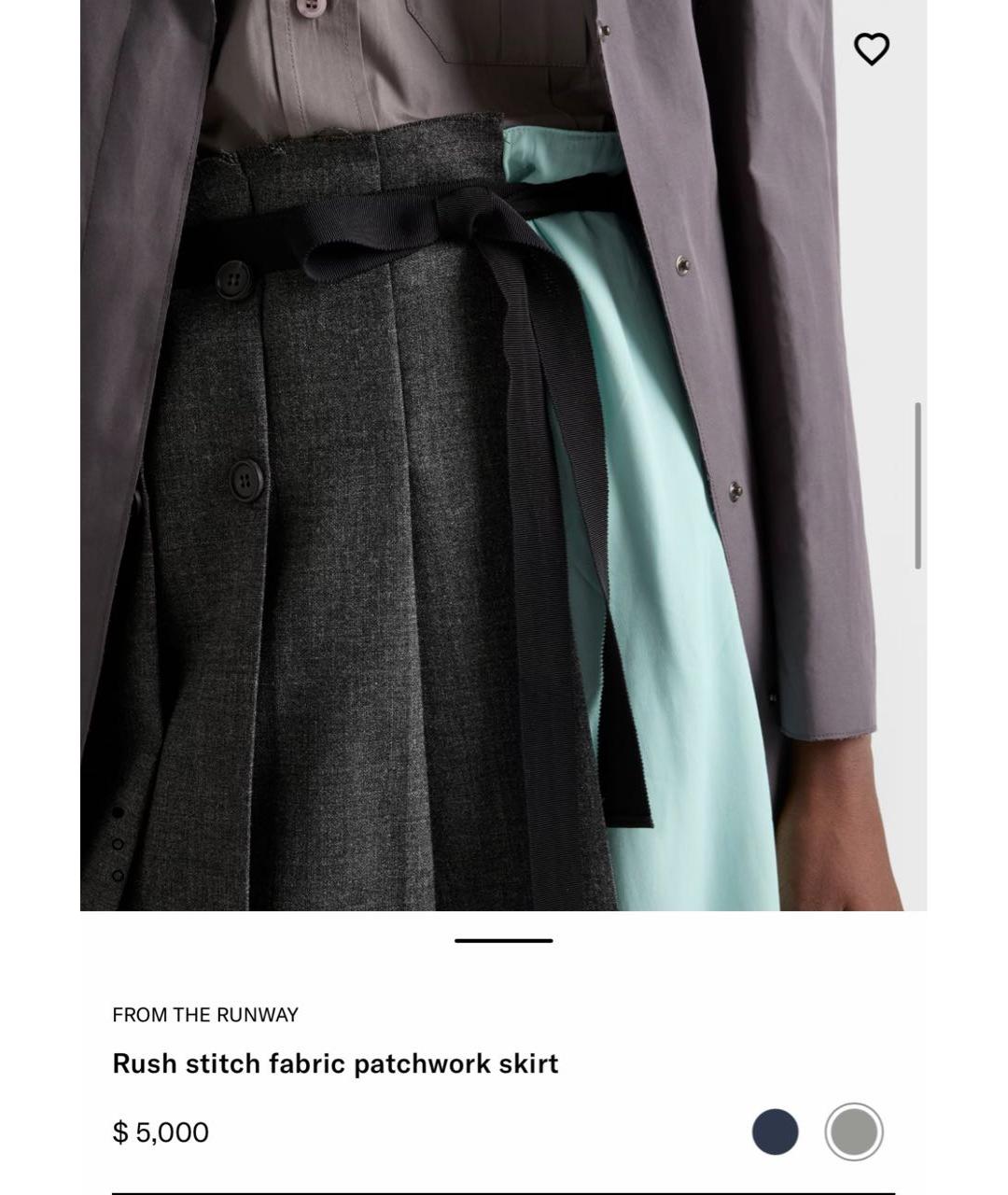 PRADA Мульти шерстяная юбка миди, фото 6
