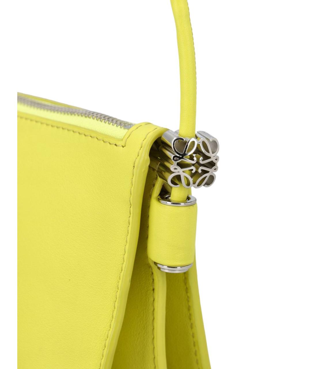 LOEWE Желтая кожаная сумка через плечо, фото 3