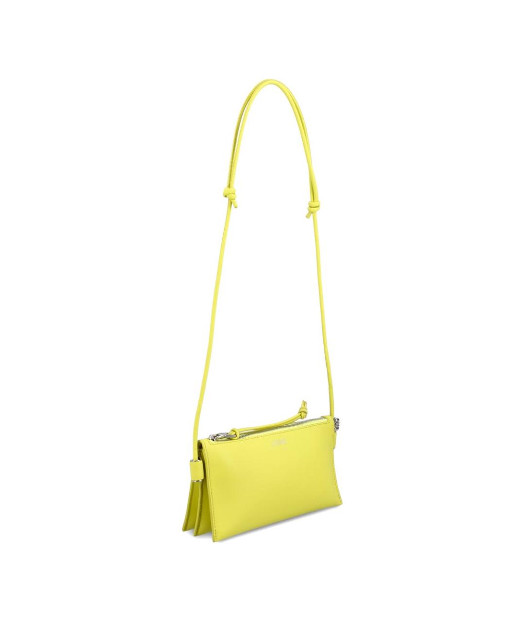 LOEWE Желтая кожаная сумка через плечо, фото 4