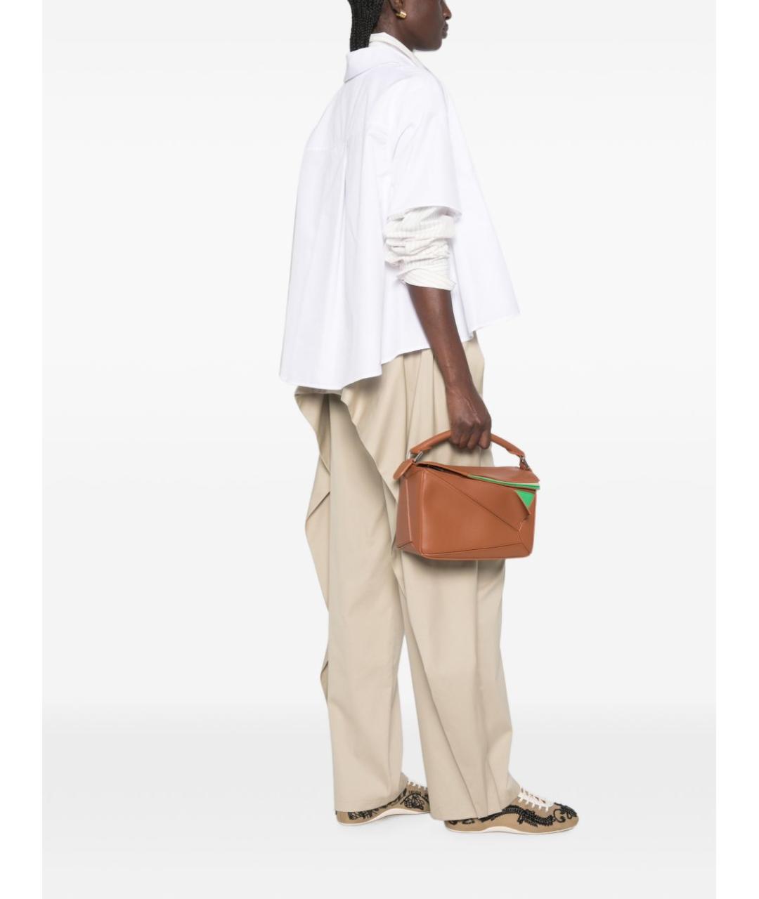 LOEWE Белая хлопковая рубашка, фото 3