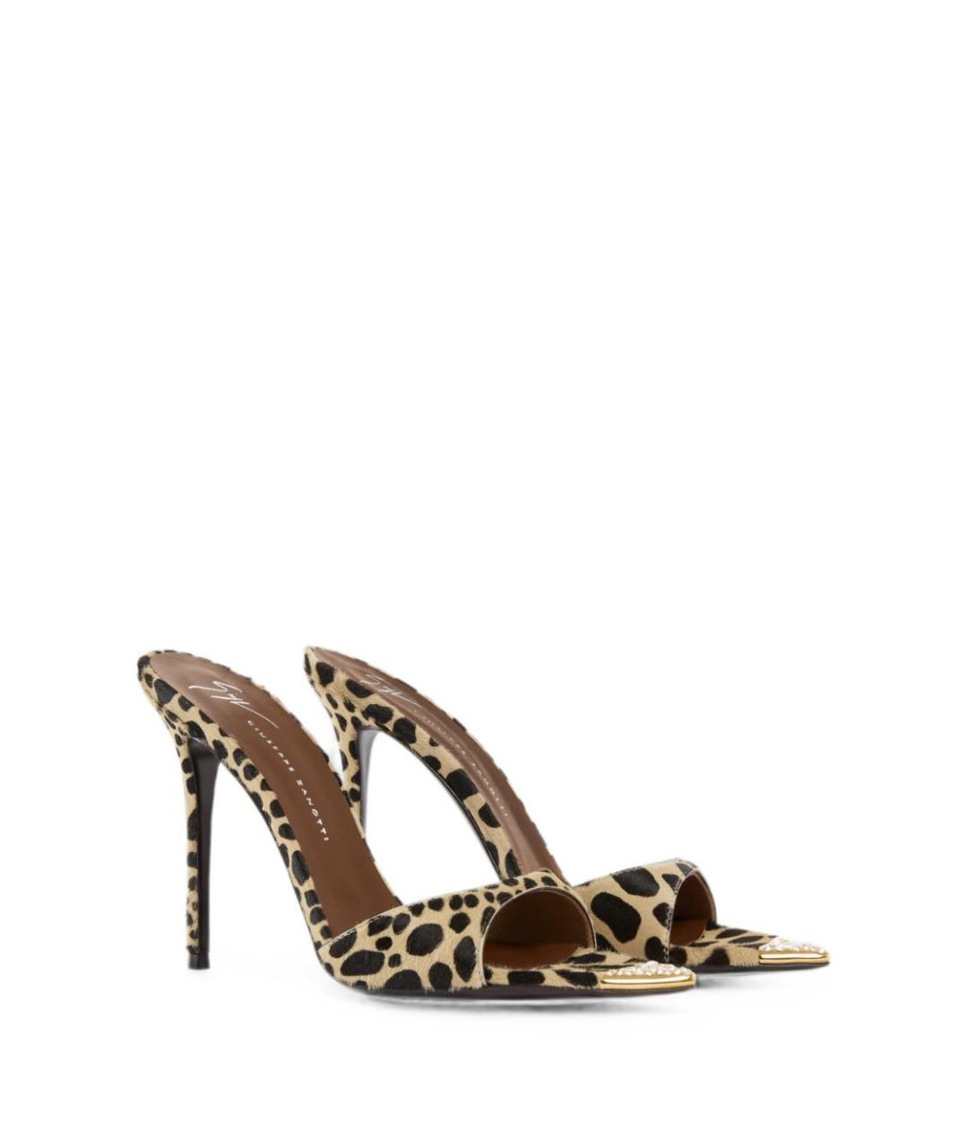GIUSEPPE ZANOTTI DESIGN Мульти нубуковые мюли, фото 3