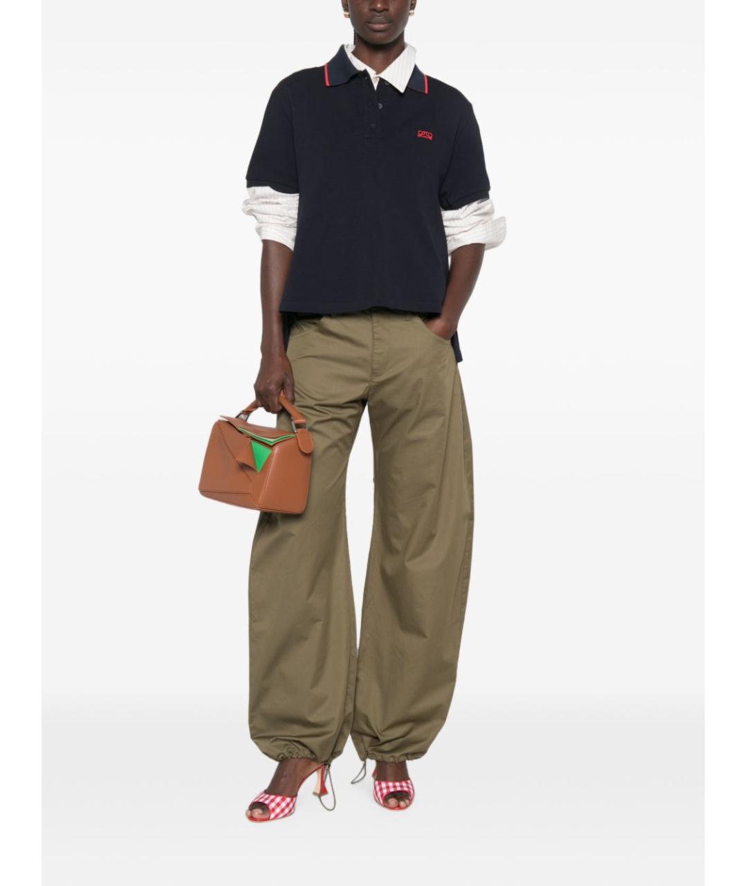 LOEWE Синяя хлопковая футболка, фото 3