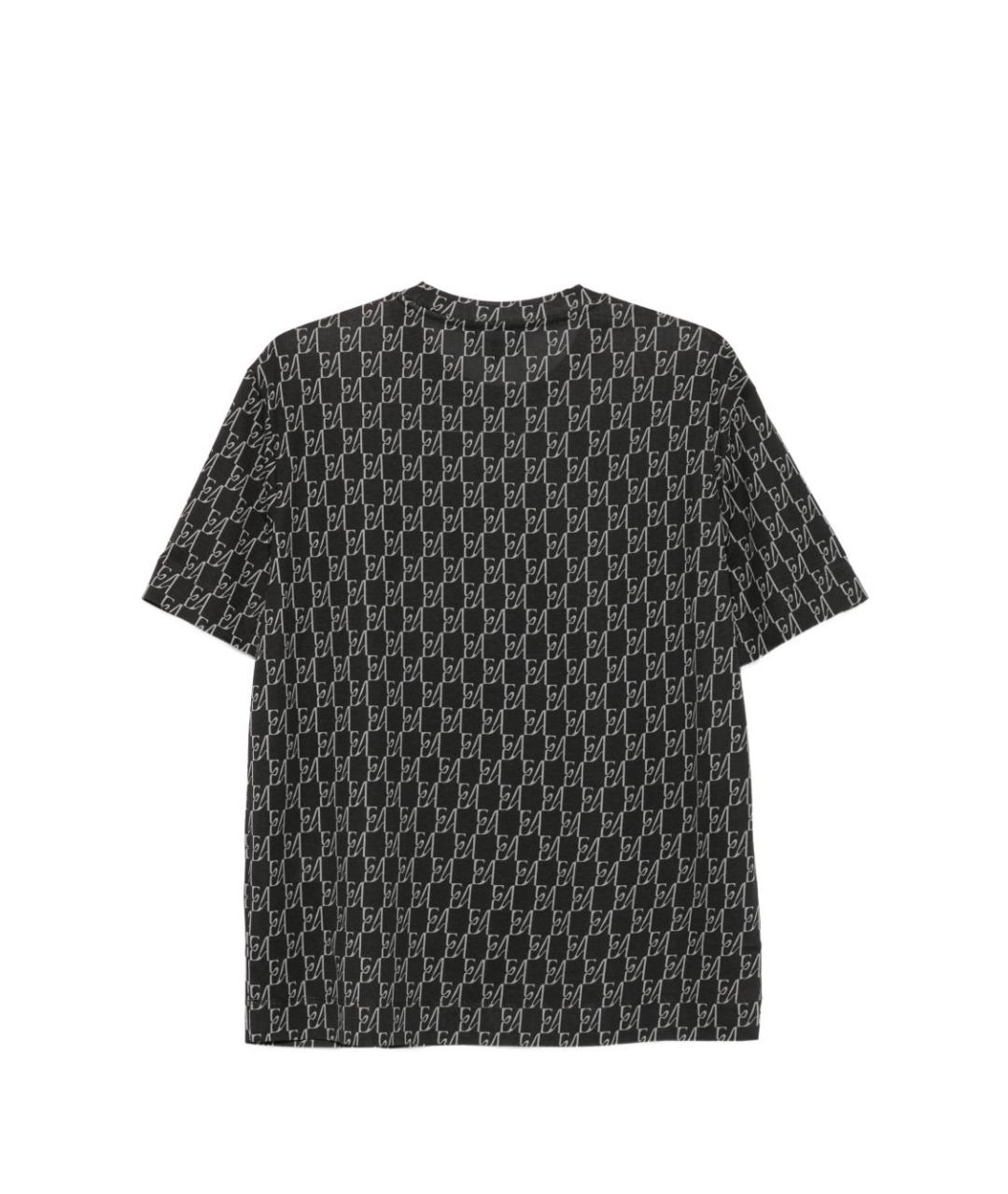 EMPORIO ARMANI Синяя хлопковая футболка, фото 3