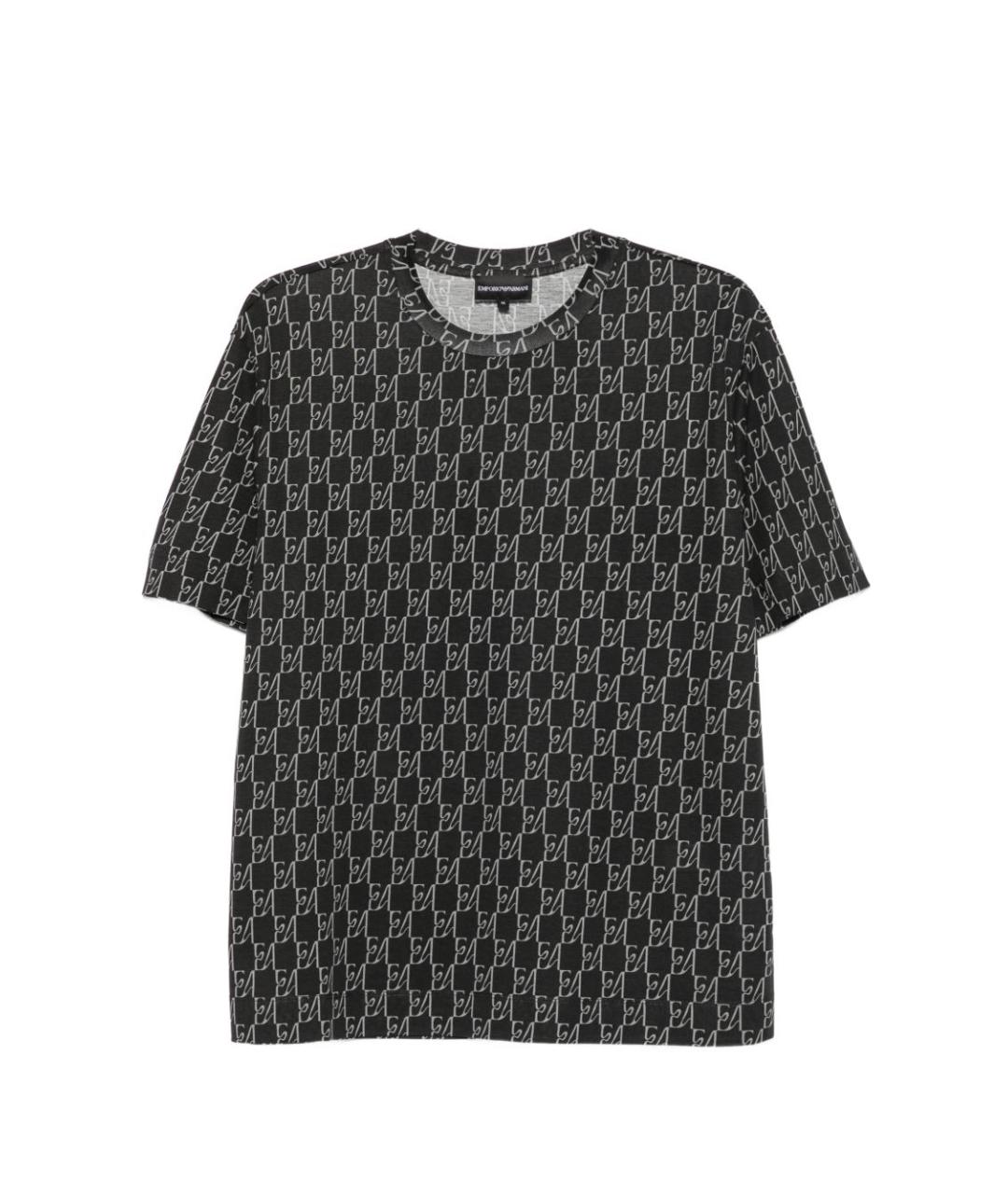 EMPORIO ARMANI Синяя хлопковая футболка, фото 1