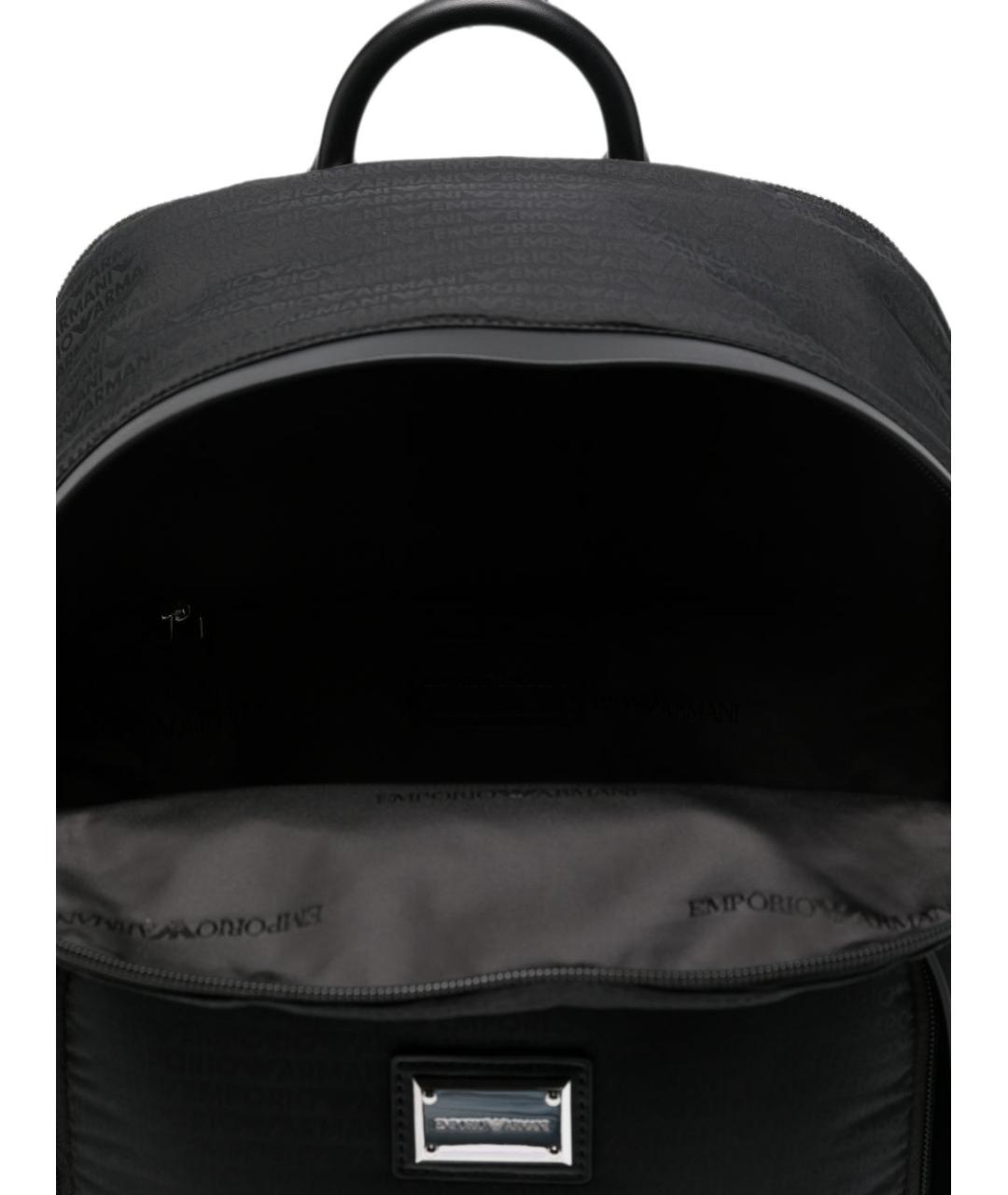 EMPORIO ARMANI Черный синтетический рюкзак, фото 5