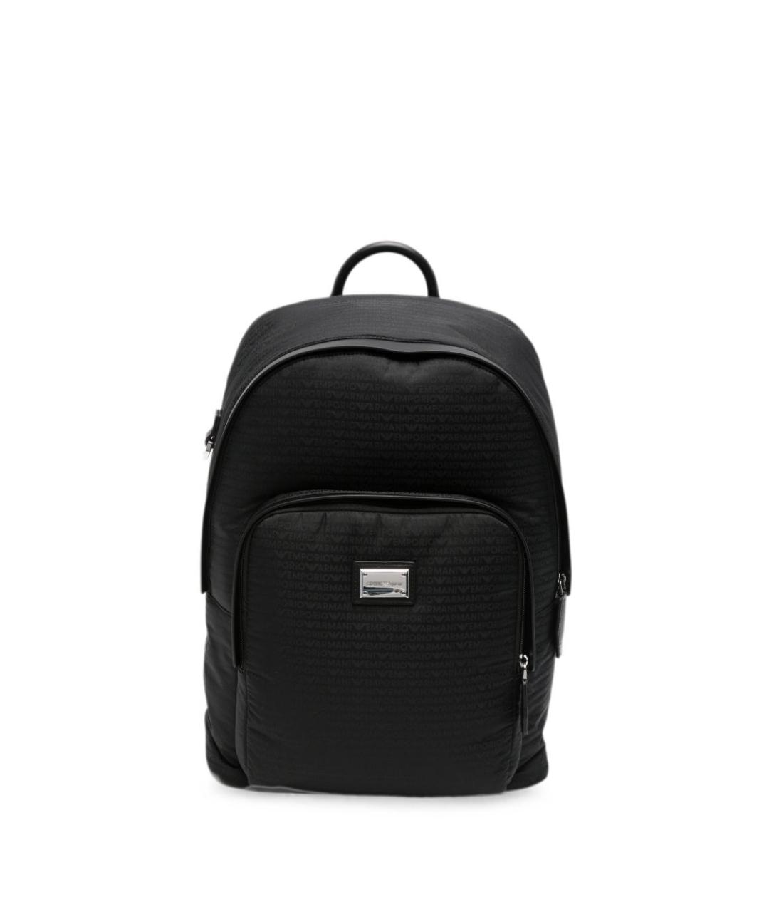 EMPORIO ARMANI Черный синтетический рюкзак, фото 1