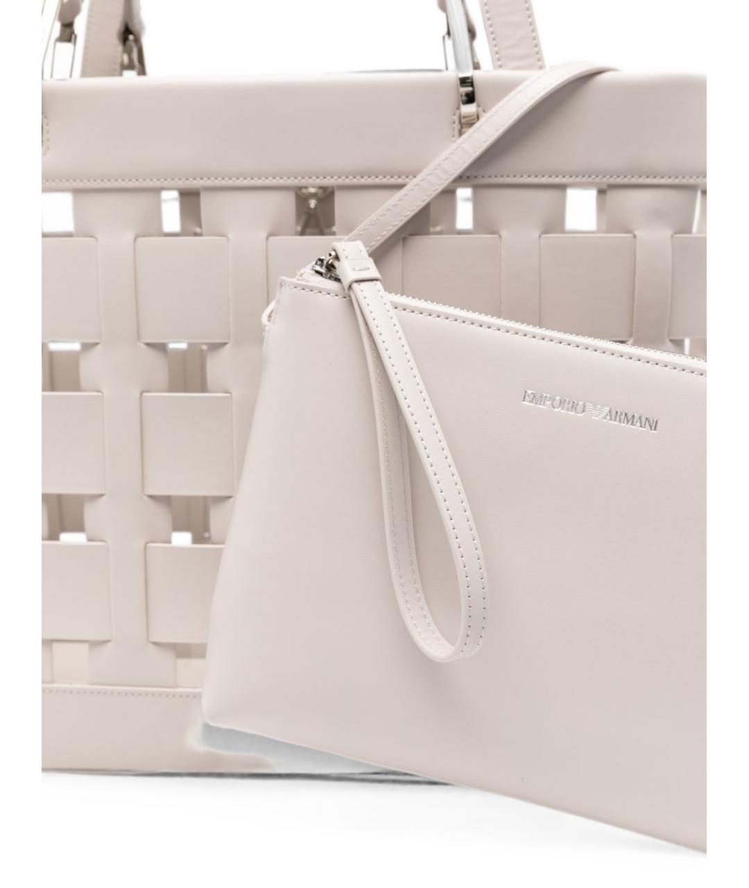 EMPORIO ARMANI Серая сумка тоут, фото 3