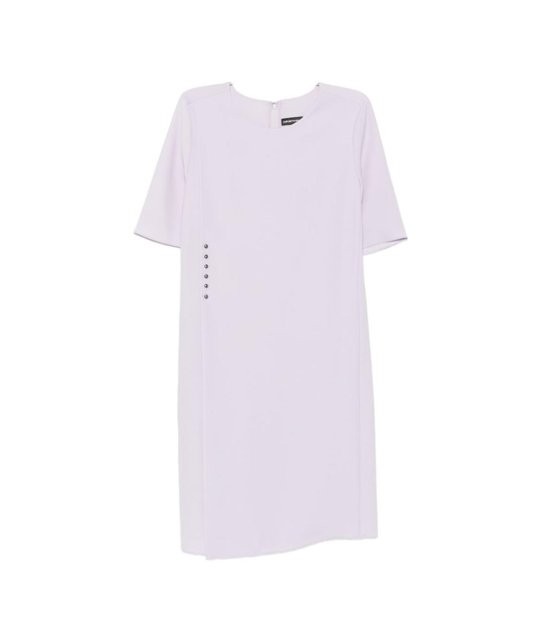 EMPORIO ARMANI Фиолетовое полиэстеровое повседневное платье, фото 1