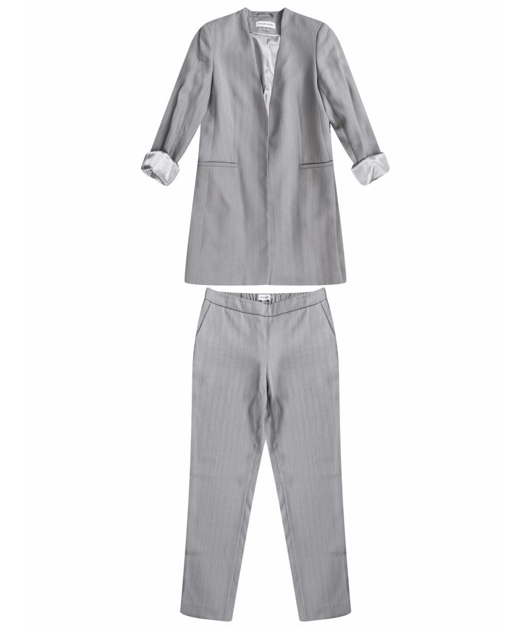 CALVIN KLEIN Серый полиэстеровый костюм с брюками, фото 1