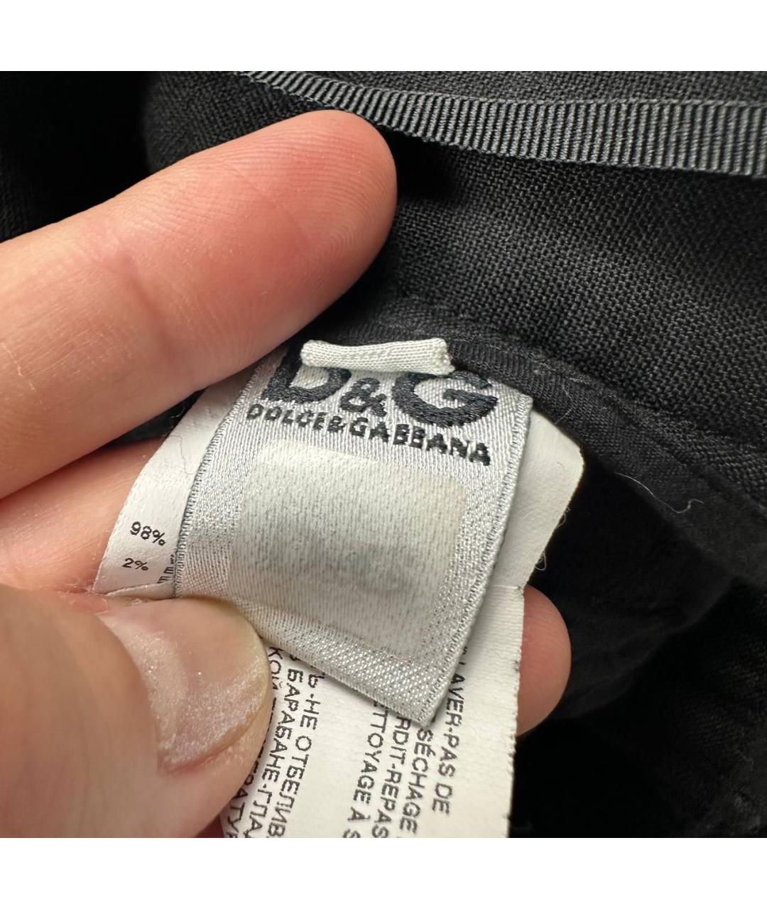 DOLCE&GABBANA Черные шерстяные шорты, фото 6