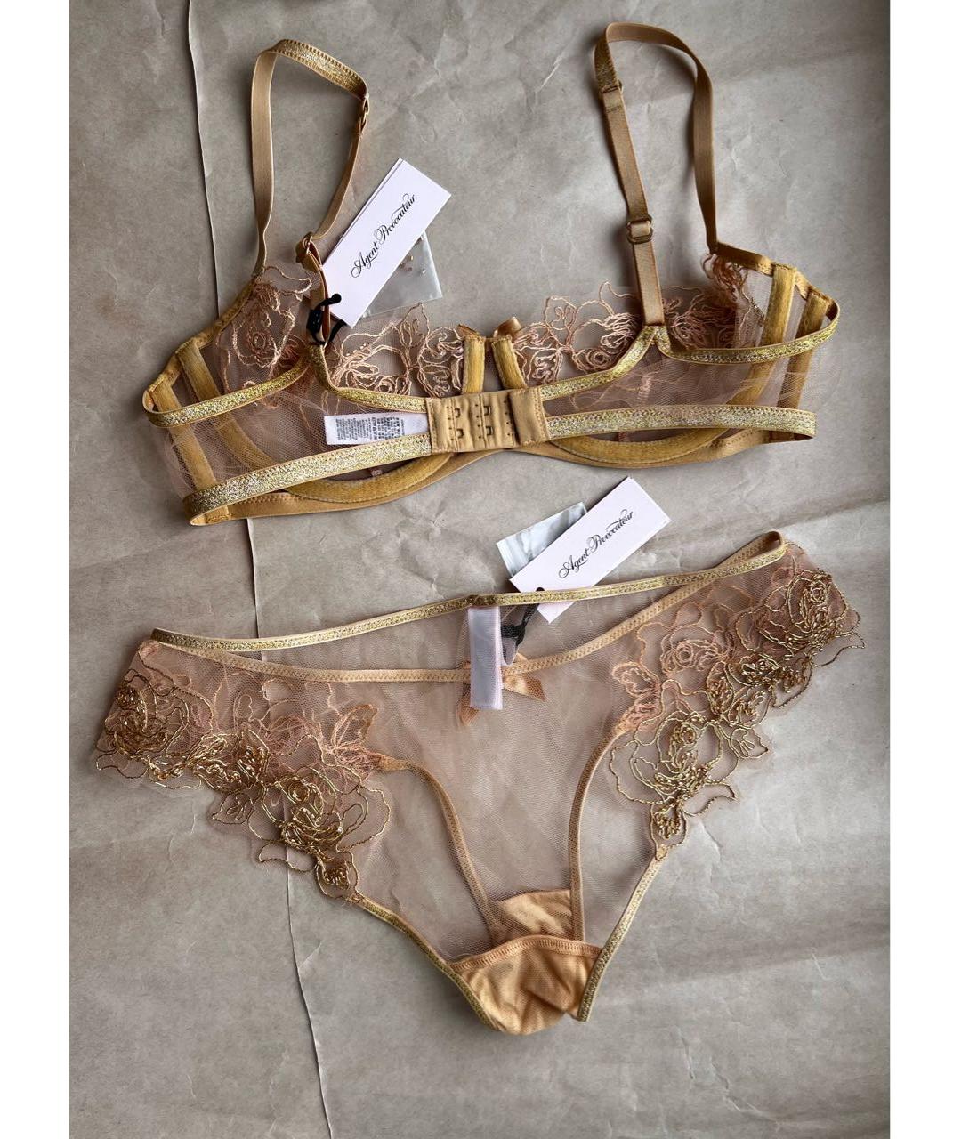 AGENT PROVOCATEUR Золотой комплекты, фото 3