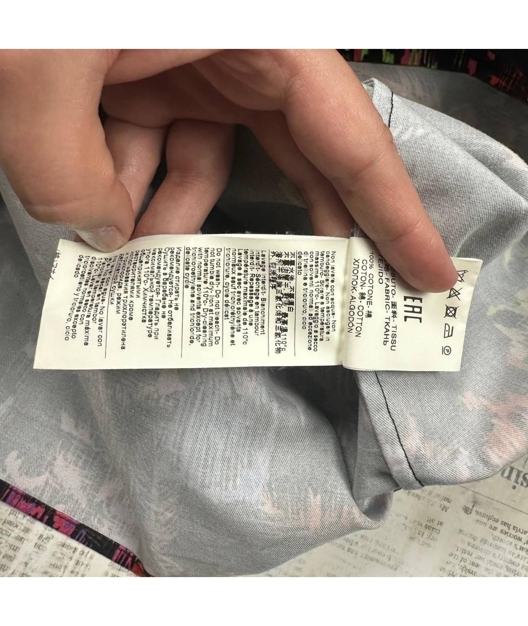 MSGM Мульти хлопковая рубашка, фото 5