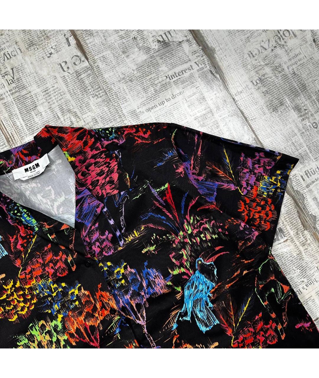 MSGM Мульти хлопковая рубашка, фото 2