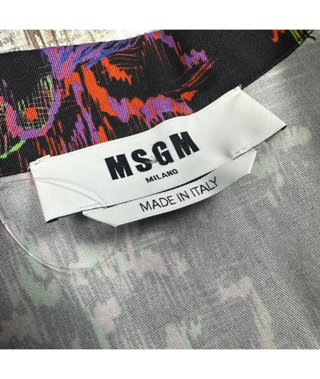 MSGM Мульти хлопковая рубашка, фото 3