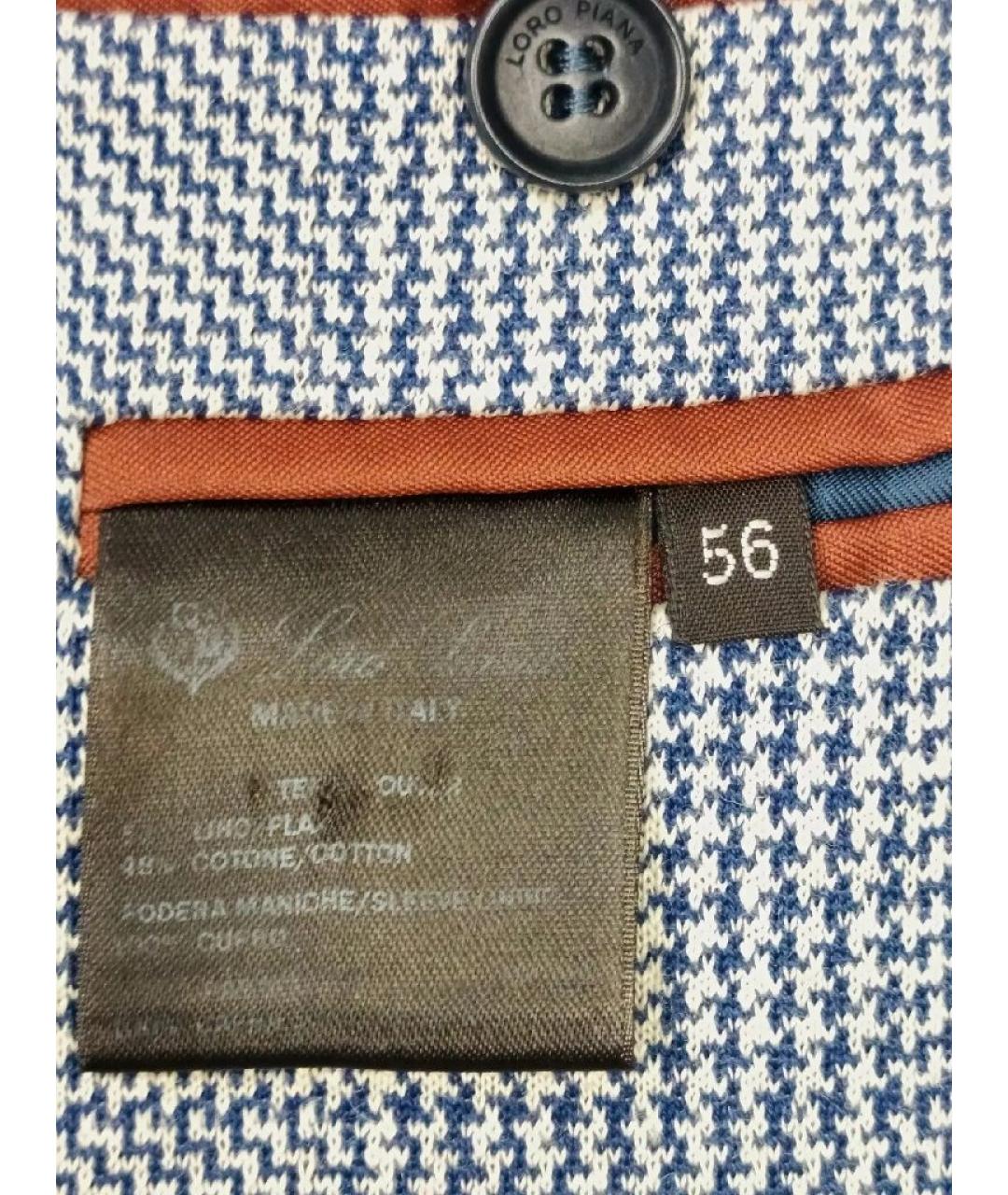 LORO PIANA Серый льняной пиджак, фото 4