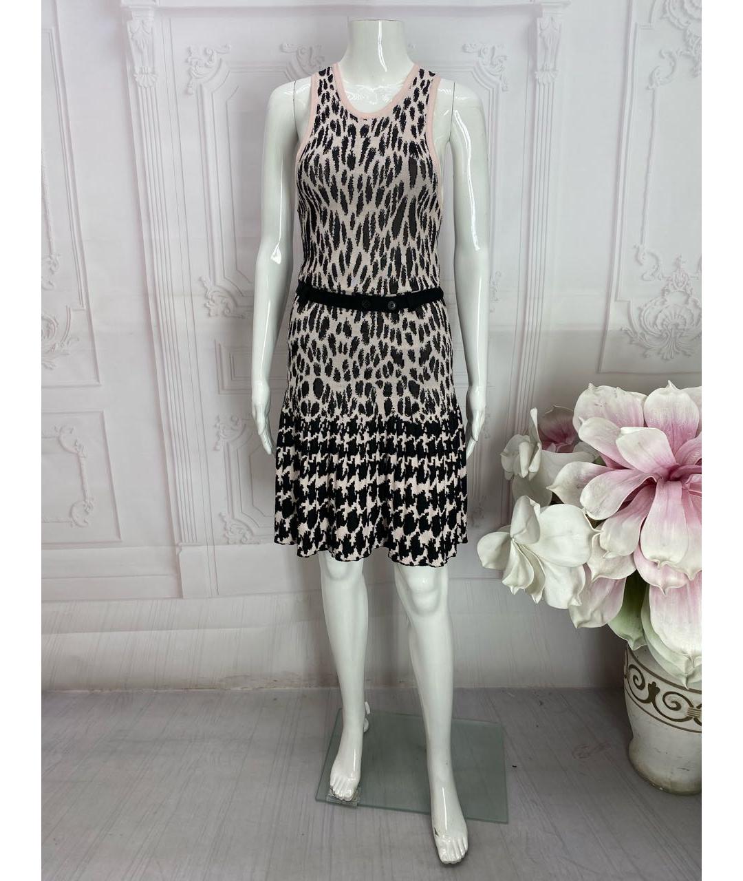 MCQ ALEXANDER MCQUEEN Мульти вискозное повседневное платье, фото 5