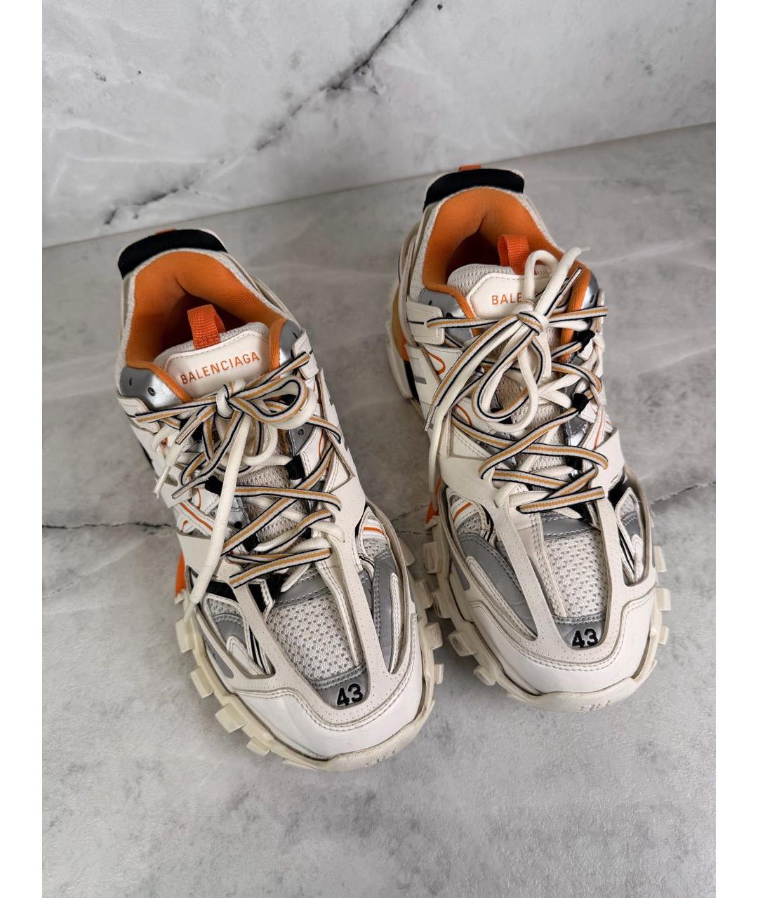 BALENCIAGA Белые низкие кроссовки / кеды, фото 2