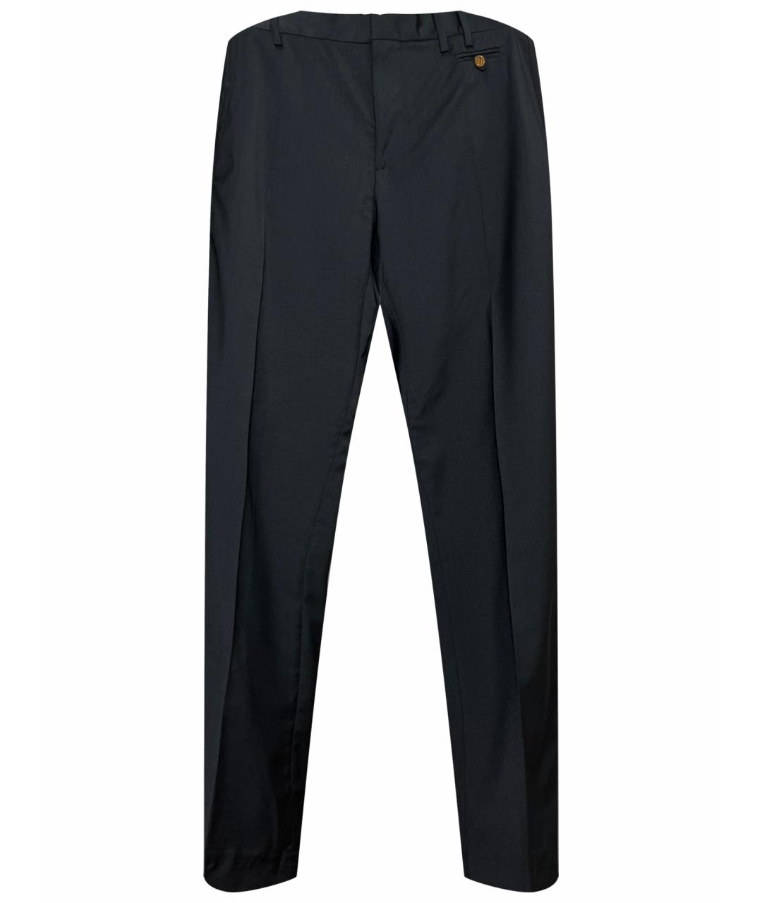 VIVIENNE WESTWOOD Черные шерстяные повседневные брюки, фото 1