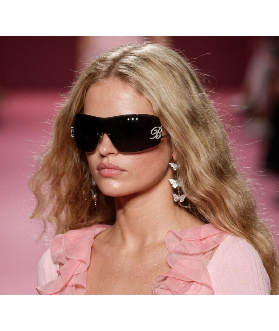 BLUMARINE Черные солнцезащитные очки, фото 2