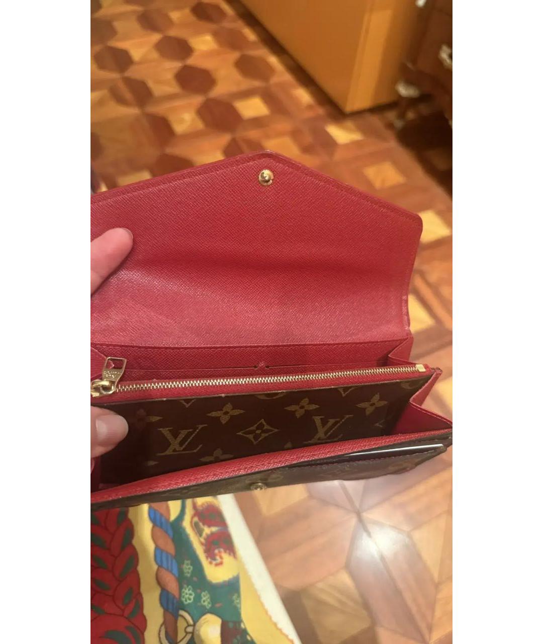 LOUIS VUITTON Коричневый кошелек, фото 2