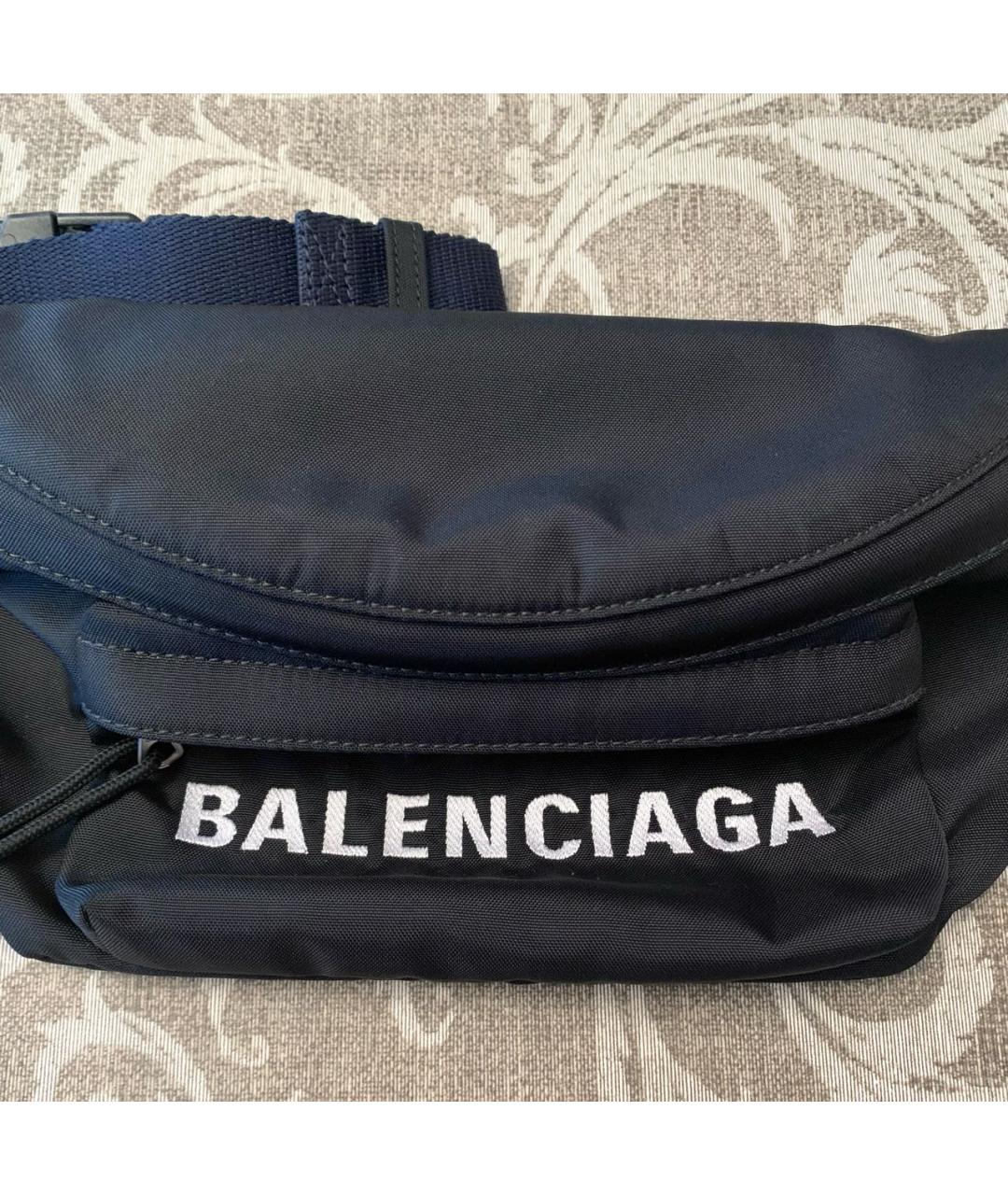 BALENCIAGA Черная поясная сумка, фото 2
