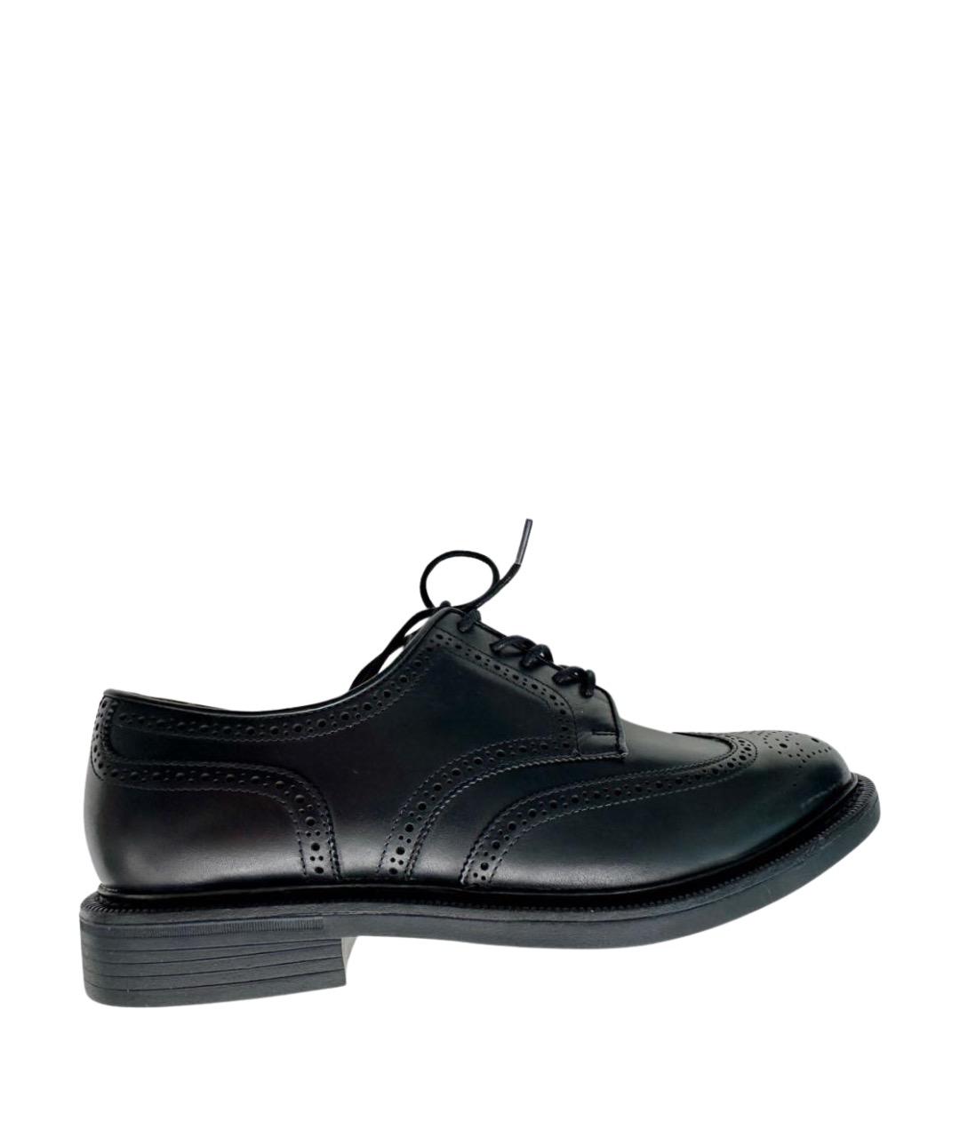 POLO RALPH LAUREN Черные кожаные туфли, фото 1