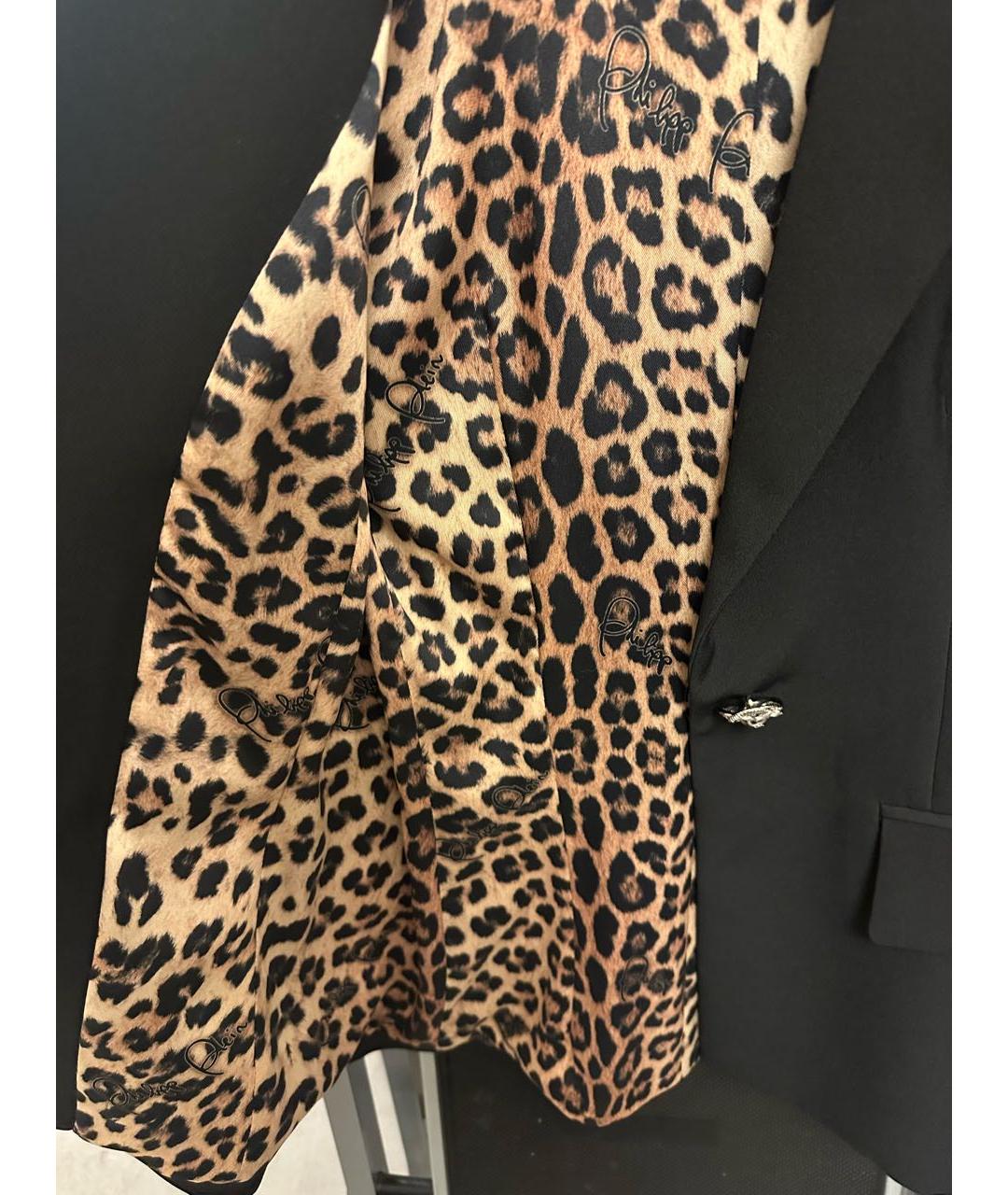 PHILIPP PLEIN Черный полиэстеровый жакет/пиджак, фото 6