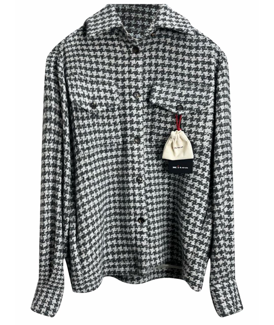 KITON Серая шерстяная куртка, фото 1