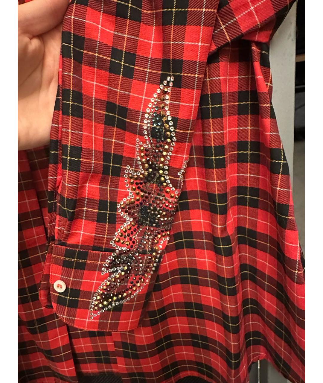 PHILIPP PLEIN Красная рубашка, фото 4