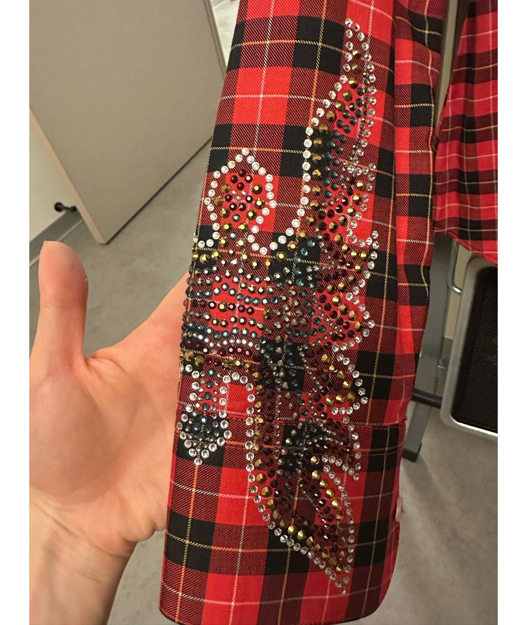 PHILIPP PLEIN Красная рубашка, фото 5