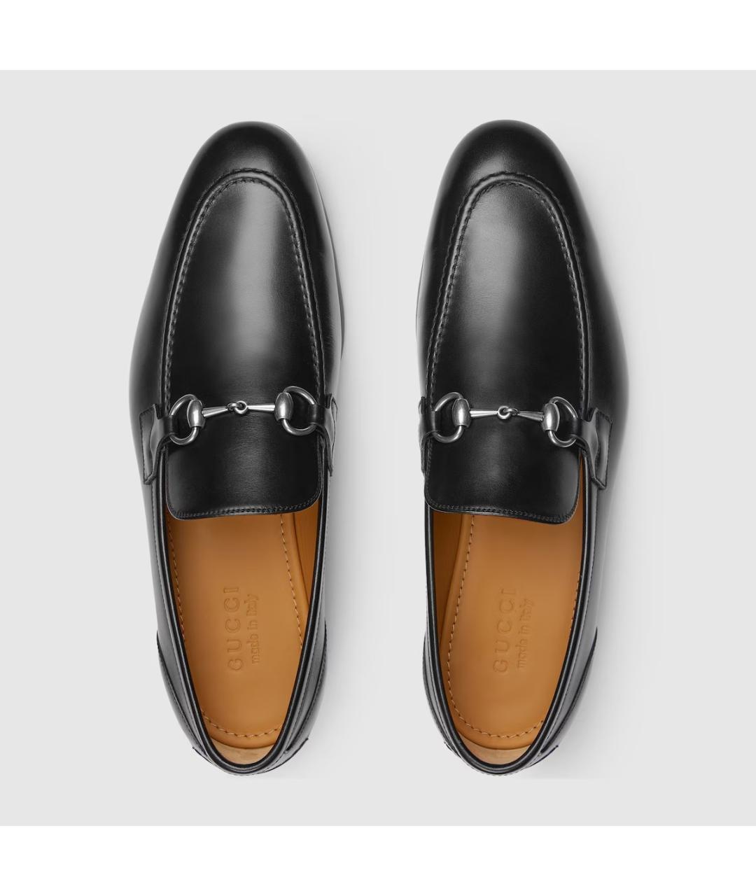 GUCCI Черные кожаные лоферы, фото 5