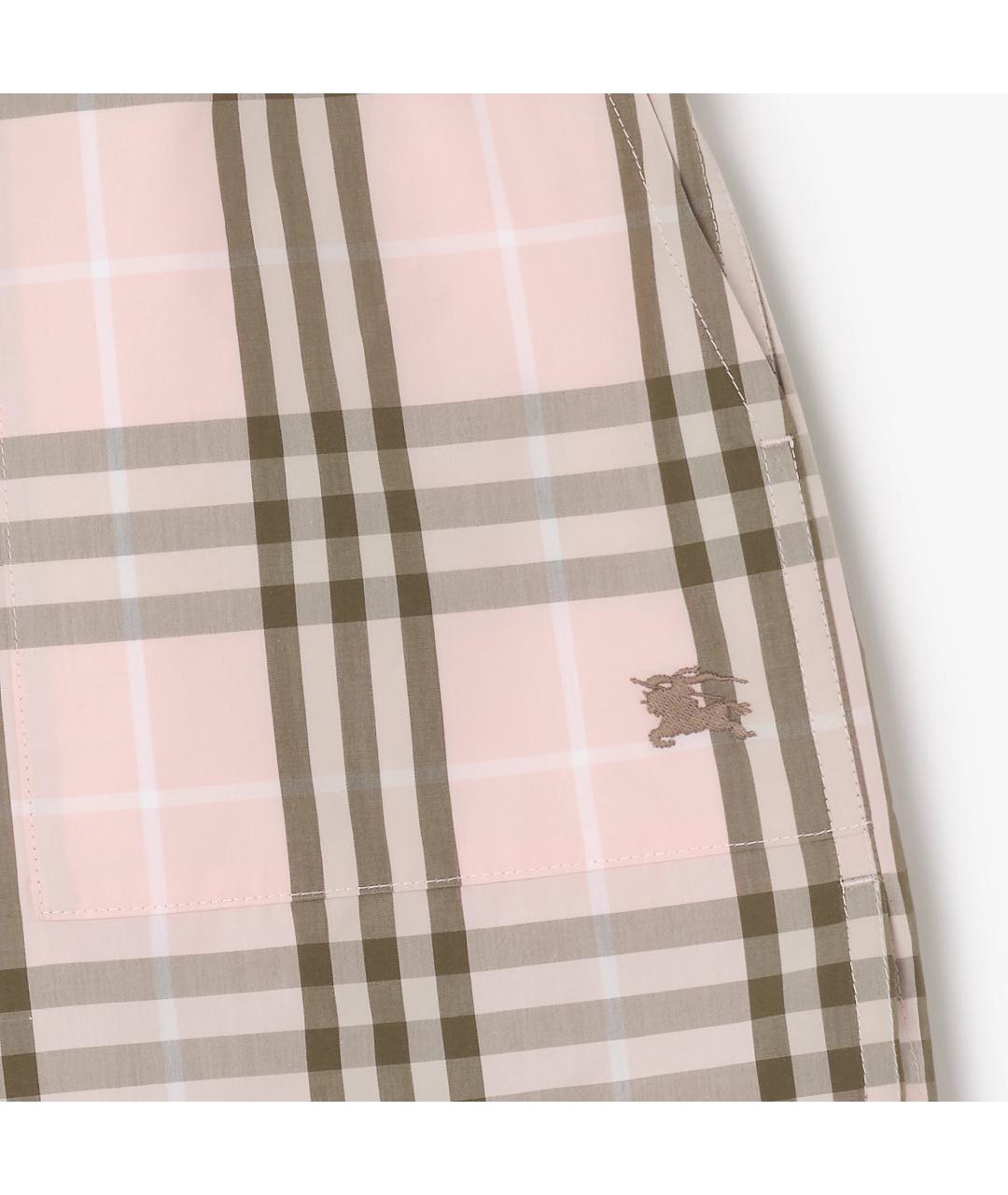 BURBERRY Розовые хлопковые шорты, фото 2