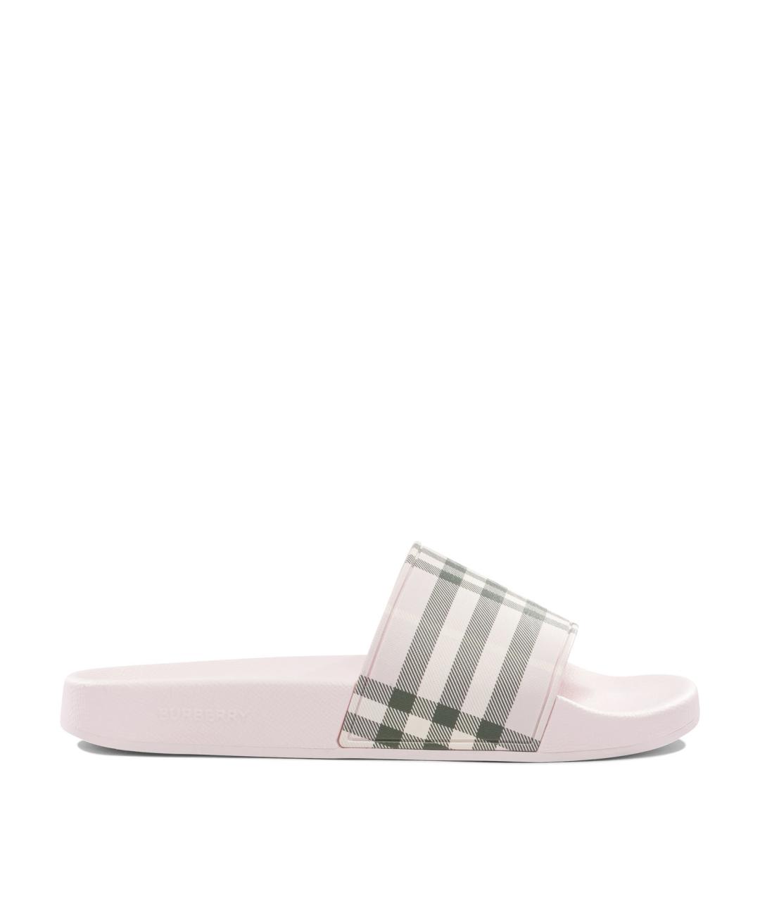 BURBERRY Мульти резиновые шлепанцы, фото 1