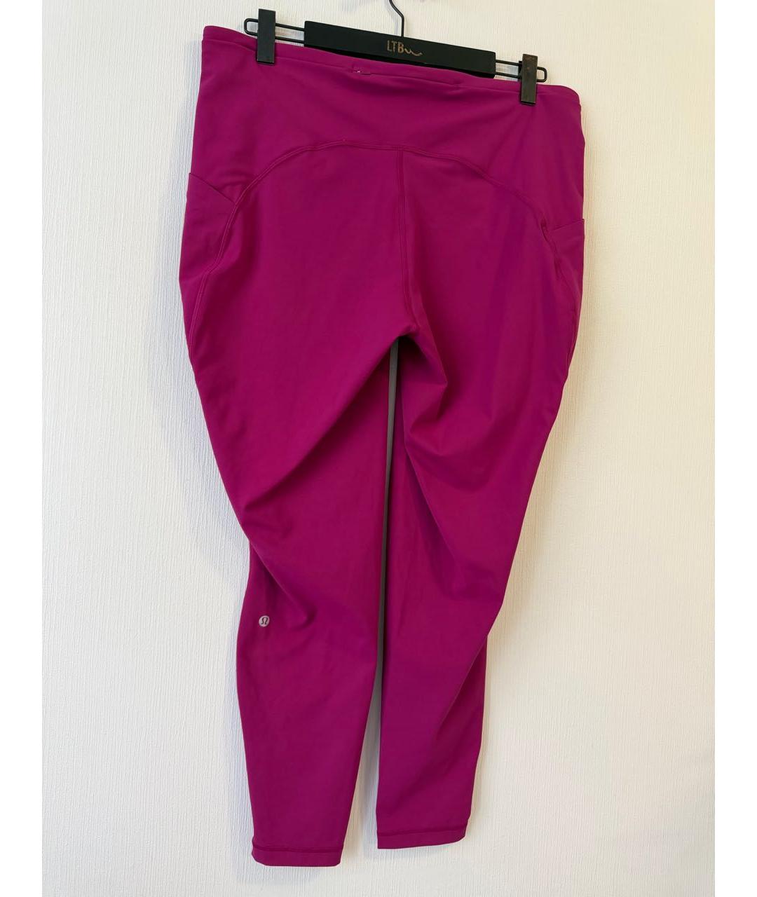 Lululemon Розовые полиамидовые спортивные брюки и шорты, фото 6