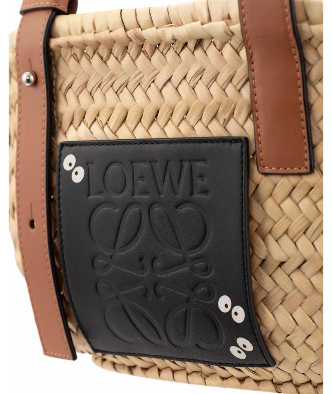LOEWE Коричневая кожаная сумка через плечо, фото 6