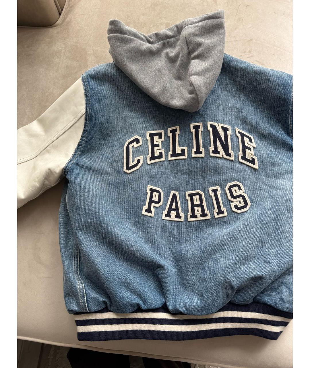 CELINE Голубая деним куртка, фото 2