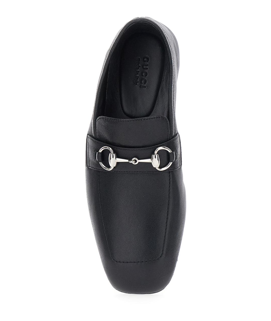 GUCCI Черные лоферы, фото 4