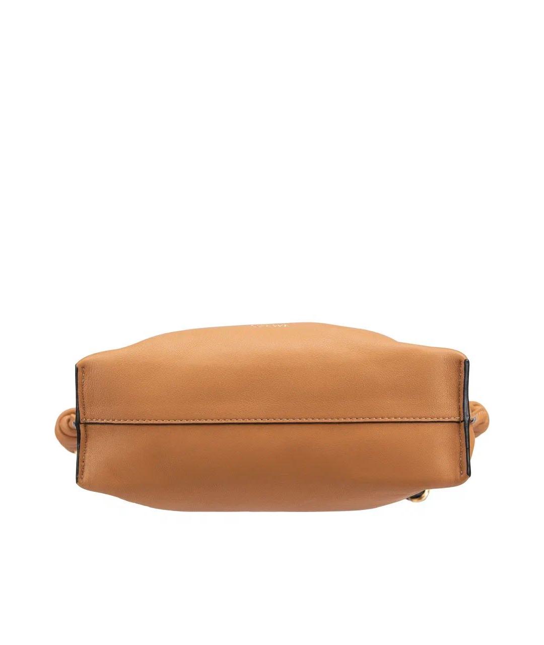 LOEWE Коричневая кожаная сумка через плечо, фото 5
