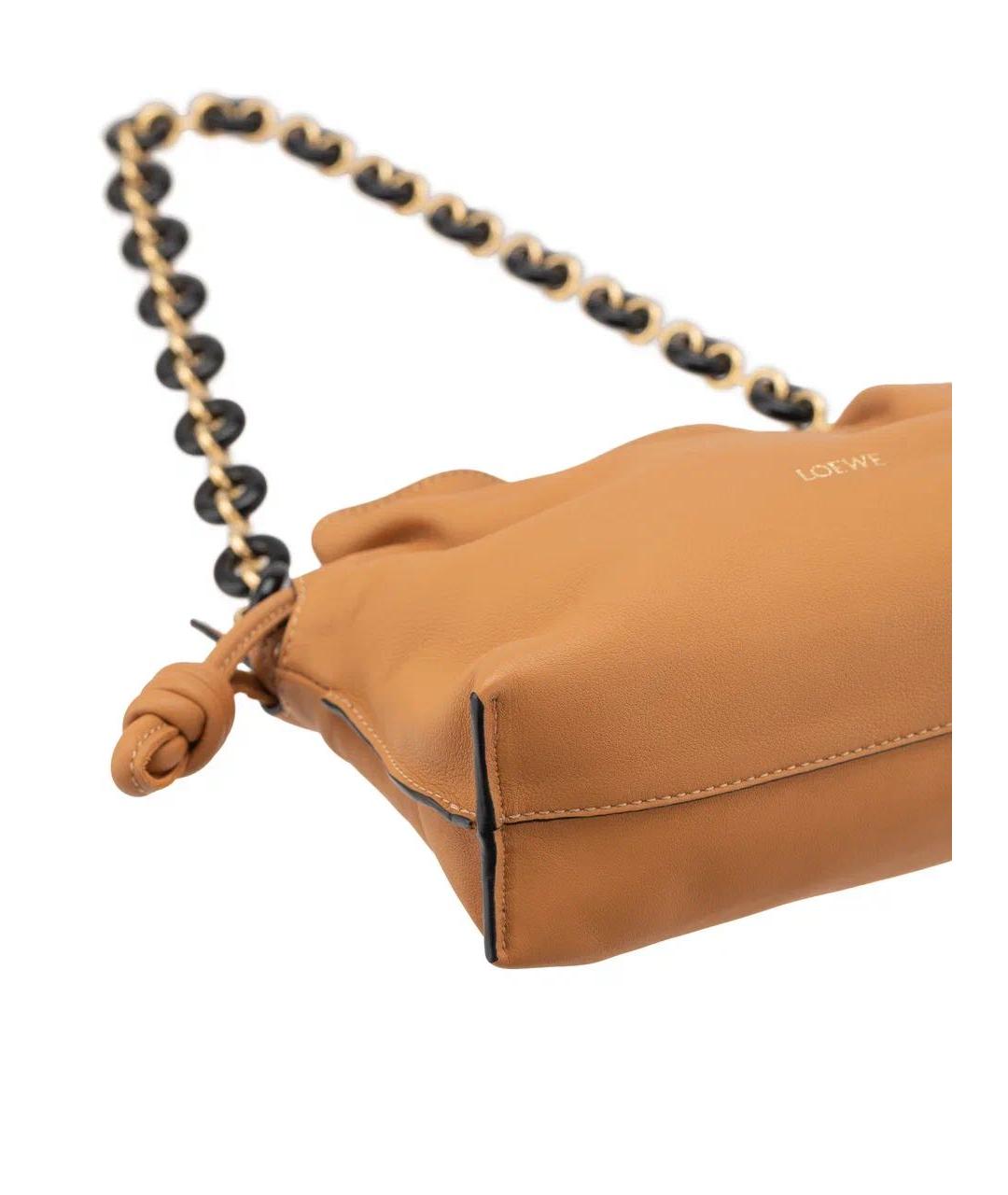 LOEWE Коричневая кожаная сумка через плечо, фото 6