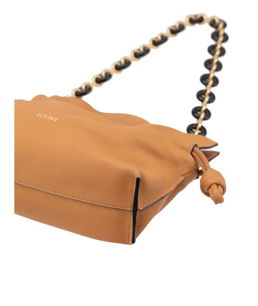 LOEWE Коричневая кожаная сумка через плечо, фото 7