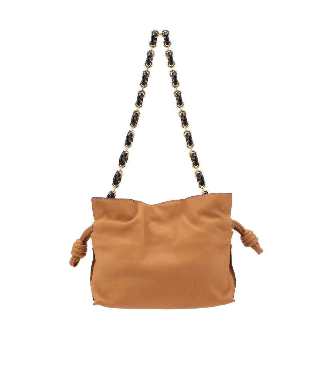 LOEWE Коричневая кожаная сумка через плечо, фото 2