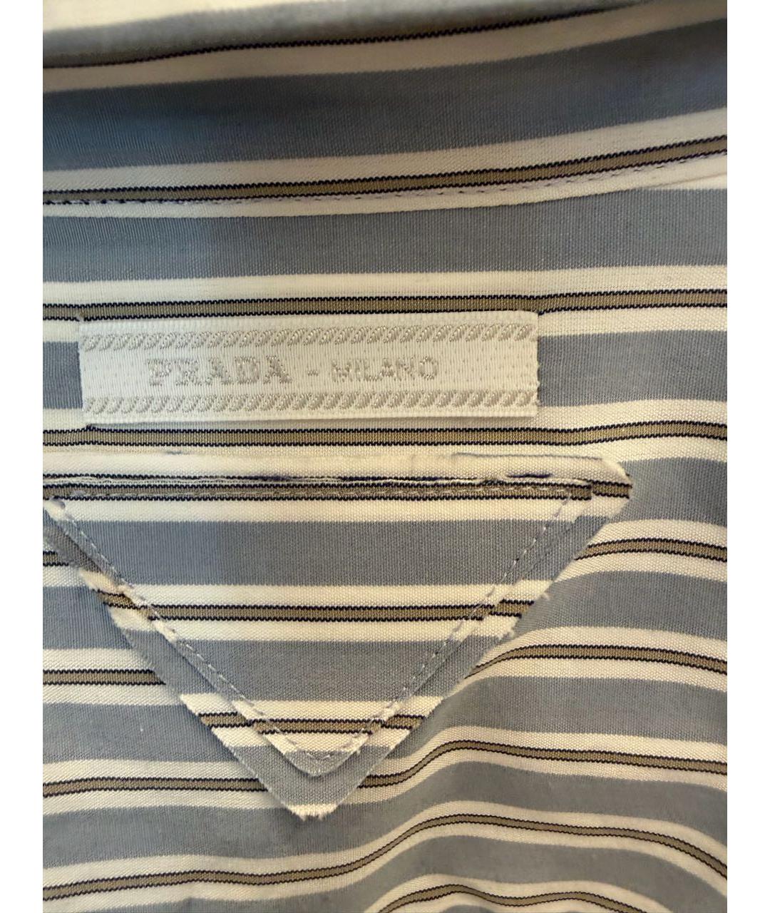 PRADA Голубая рубашка, фото 5
